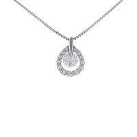 【新品】プラチナ ダイヤモンドネックレス 0．228ct・E・VS1・VG