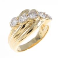 K18YG ダイヤモンドリング