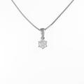 プラチナダイヤモンドネックレス 0．394ct・H・I1・VG