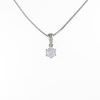 プラチナダイヤモンドネックレス 0．394ct・H・I1・VG