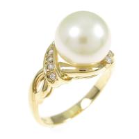 K18YG アコヤパールリング