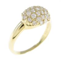 K18YG パヴェ ダイヤモンドリング