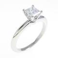 ティファニー プリンセス リング 0．45ct・G・VVS1・プリンセスカット