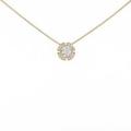 【新品】K18YG ダイヤモンドネックレス 0．252ct・F・SI2・VG