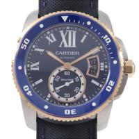 カルティエ W2CA0008 カリブル・ドゥ・カルティエダイバー PGコンビ 自動巻