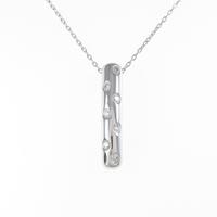 K18WG ダイヤモンドネックレス