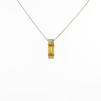 K18YG シトリンネックレス