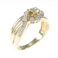 K18YG ダイヤモンドリング