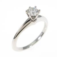 ティファニー クラシックソリティア リング 0．26ct・G・VVS1・EXT