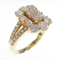 K18YG ダイヤモンドリング