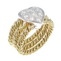 ポメラート ハート ダイヤモンドリング