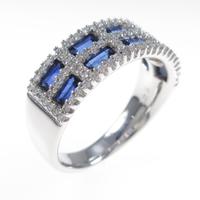 K18WG サファイヤリング