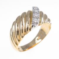 K18YG／PT ダイヤモンドリング