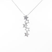 K18WG スター ダイヤモンドネックレス