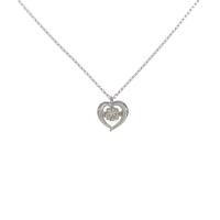 PT ハート ダイヤモンドネックレス