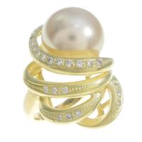 K18YG シロチョウパールリング