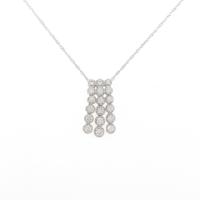 K18WG ダイヤモンドネックレス