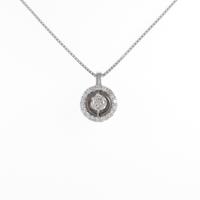 K18WG ダイヤモンドネックレス 0．306ct・VLB・SI2・GOOD