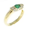K18YG エメラルドリング