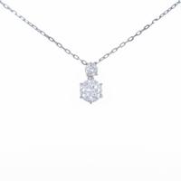 プラチナダイヤモンドネックレス 0．608ct・E・SI2・GOOD