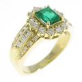 K18YG エメラルドリング