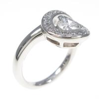 プラチナ ダイヤモンドリング 0．431ct・E・VS1・VG