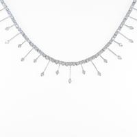 K18WG ダイヤモンドネックレス