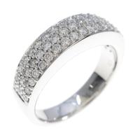 K18WG パヴェ ダイヤモンドリング