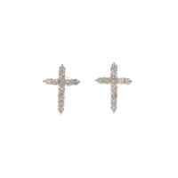 PT クロス ダイヤモンドピアス