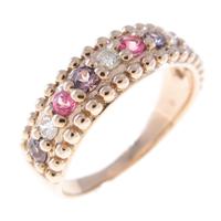 K18PG カラーストーンリング