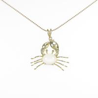 K18YG カニ ムーンストーンネックレス