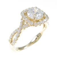 【リメイク】K18YG ダイヤモンドリング 1．007ct・H・VS2・GOOD