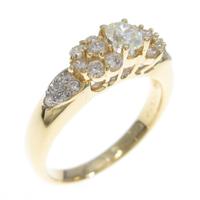 K18YG ダイヤモンドリング