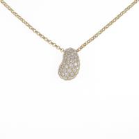 K18YG パヴェ ダイヤモンドネックレス