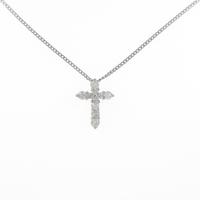 PT クロス ダイヤモンドネックレス