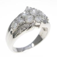 PT フラワー ダイヤモンドリング