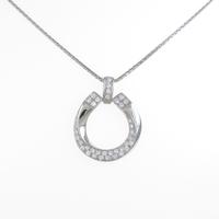 K18WG ダイヤモンドネックレス