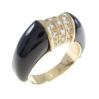 K18YG オニキスリング