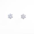 【リメイク】ST／プラチナダイヤモンドピアス 0．634ct・0．658ct・H?I・VS1?2・VG