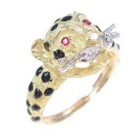 18KYG／18KWG ヒョウ カラーストーンリング