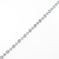 K18WG ダイヤモンドブレスレット