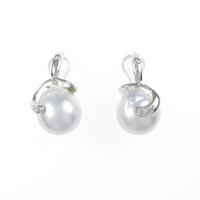 K14WG シロチョウパールイヤリング