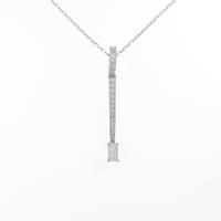 K18WG ダイヤモンドネックレス