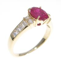 K18YG ルビーリング