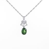 K18WG／PT トルマリンネックレス