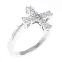 ミキモト クロス ダイヤモンドリング