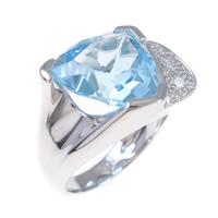 750WG ブルートパーズリング