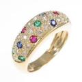 K18YG カラーストーンリング