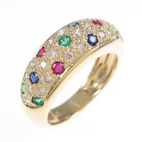 K18YG カラーストーンリング