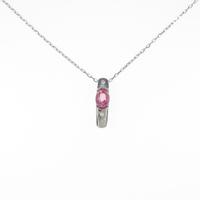 PT ピンクサファイヤネックレス